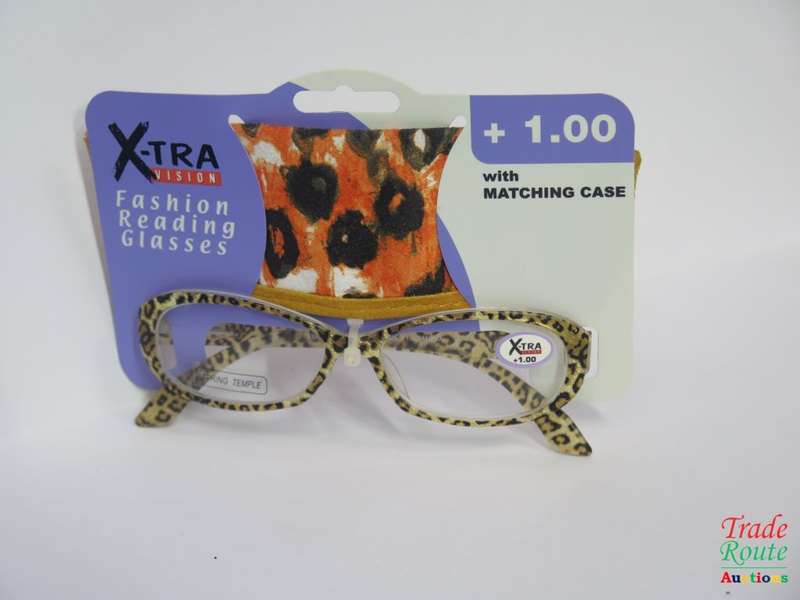 X-TRA VISION Fashion Reading Glasses - with matching case +1.00