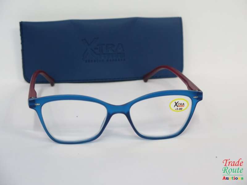 X-TRA VISION Fashion Reading Glasses - with matching case +3.00