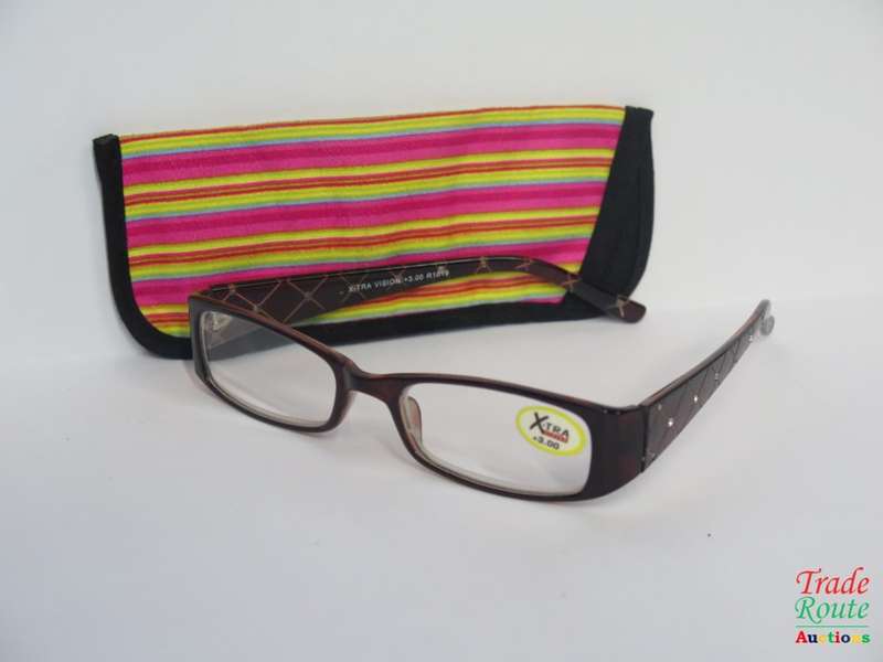X-TRA VISION Fashion Reading Glasses - with matching case +1.00