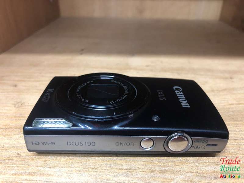 Canon IXUS 190 [Black] 20MP Digital Compact Camera with 10x Zoom Lens WIFI