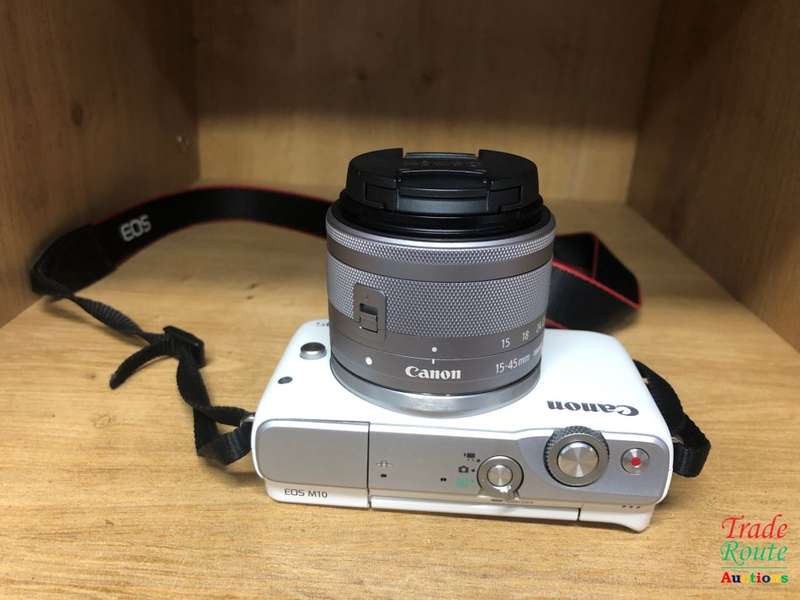 Canon EOS M10 Mirrorless Camera Kit with EF-M 15-45mm Image Stabilization STM Lens Kit (White)