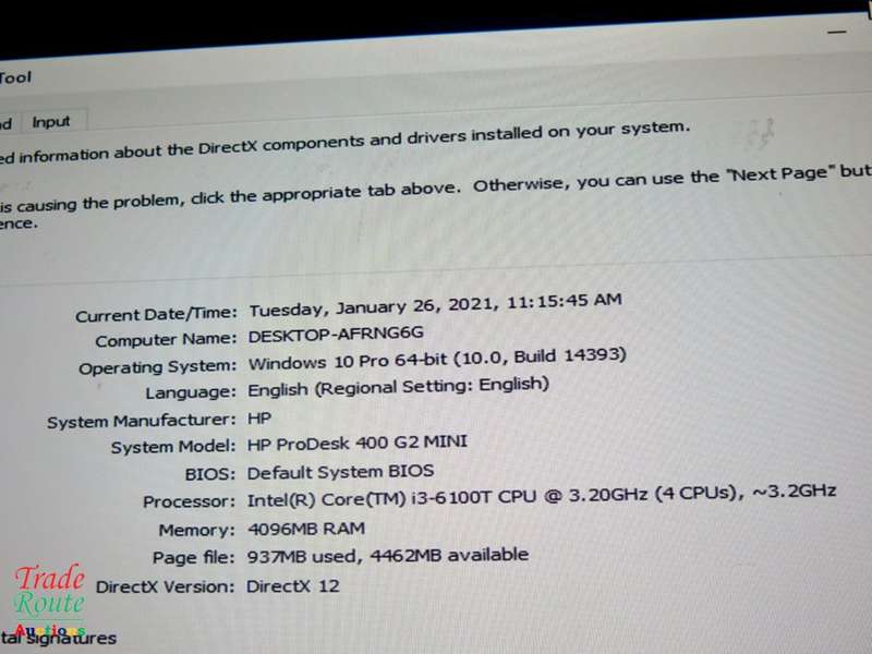 HP ProDesk 400 G2 Desktop Mini Computer | Core i3 6100T 6th Gen 3.2Ghz | 4GB RAM | 500GB HDD