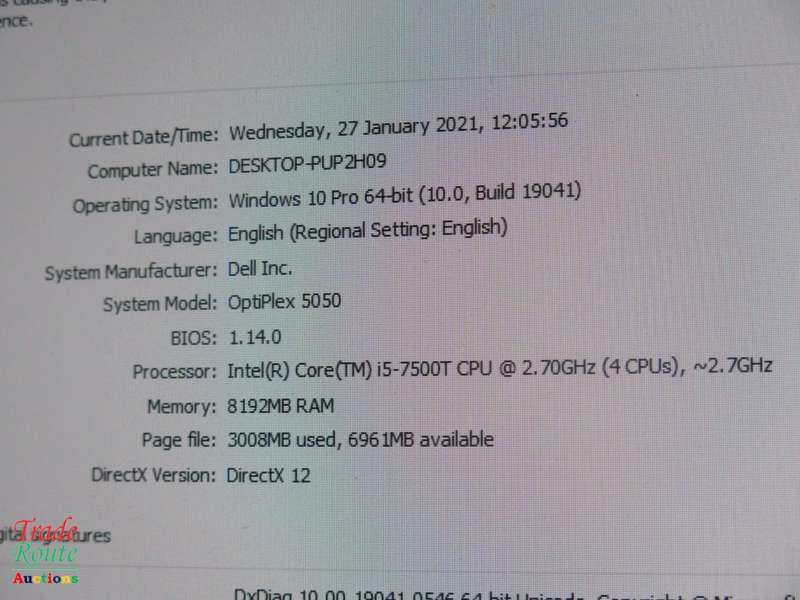 Dell OptiPlex 5050 MICRO Desktop PC | Core i5 7500T 7th Gen 2.7Ghz | 8GB RAM | 500GB HDD DESKTOP PC