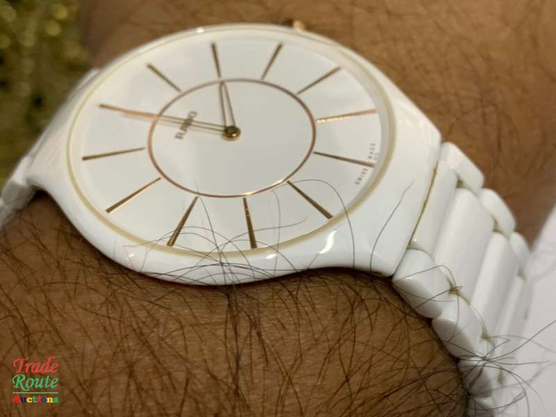 RADO Jubilee White Ceramic - True Thinline Men's Watch *** RADO ***