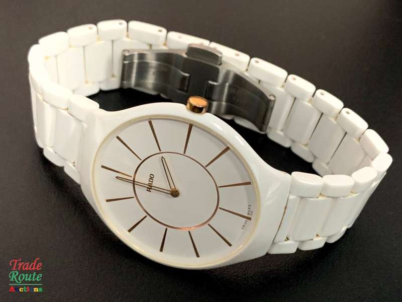 RADO Jubilee White Ceramic - True Thinline Men's Watch *** RADO ***