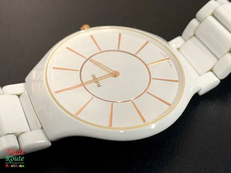 RADO Jubilee White Ceramic - True Thinline Men's Watch *** RADO ***