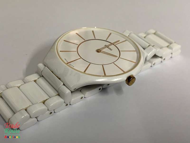 RADO Jubilee White Ceramic - True Thinline Men's Watch *** RADO ***