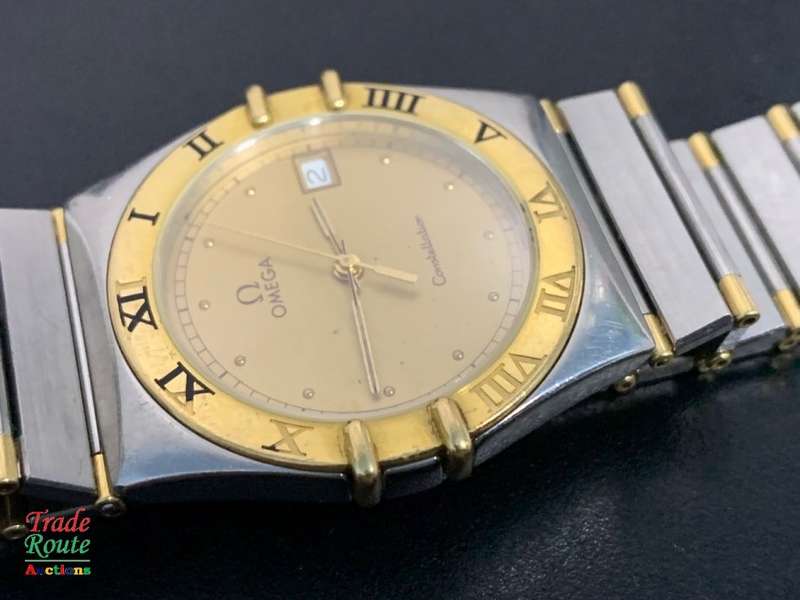 OMEGA Constellation Chronometer Day Date Two Tone Stainless Steel & 18K Gold Watch