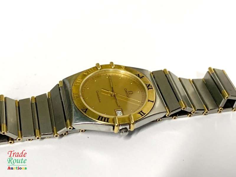 OMEGA Constellation Chronometer Day Date Two Tone Stainless Steel & 18K Gold Watch