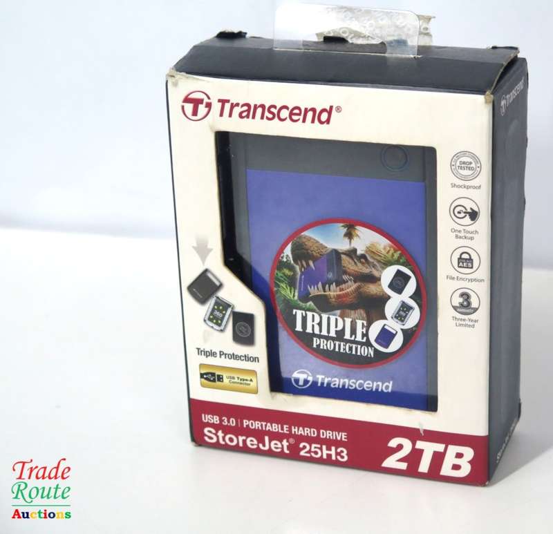 TRANSCEND 2TB HDD STOREJET 25H3 RUGGED PORTABLE HARD DRIVE - USB 3.0