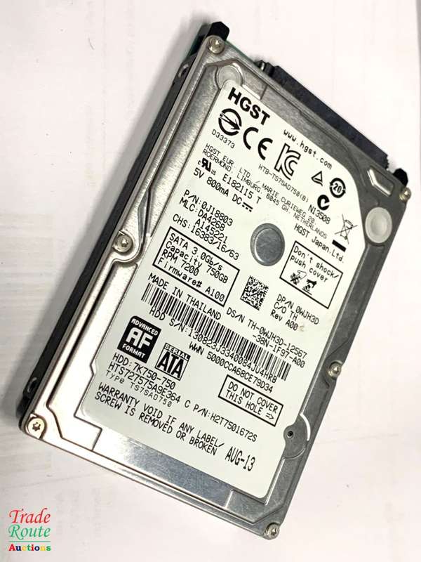 HGST 750GB LAPTOP HARD DRIVE 2.5" 7200RPM