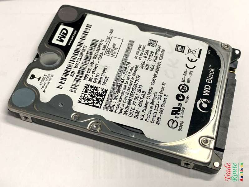 WD 750GB LAPTOP HARD DRIVE 2.5" 7200RPM