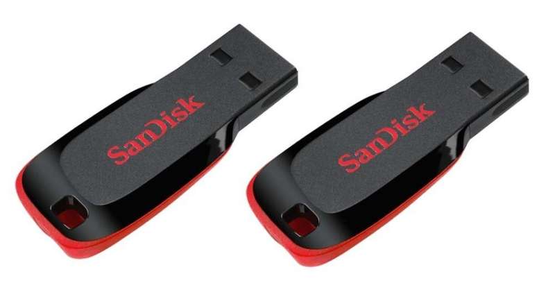 SanDisk Cruzer Blade 16GB Flash Drive (TWIN PACK 2 X 16GB)