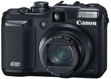 Canon Powershot G10 14.7MP Digital Camera with 5x Wide Angle Optical Image Stabilized Zoom