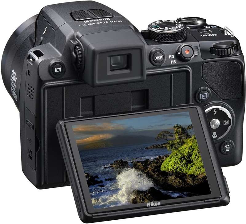 Nikon Coolpix P100 10 MP Digital Camera with 26x Optical  (VR) Zoom and 3-Inch LCD
