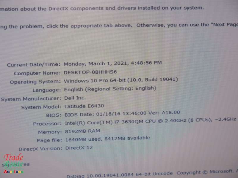 Please Read *** DELL LATITUDE E6430 Laptop | CORE i7 3630M 2.4GHz | 8GB RAM | 500GB HDD