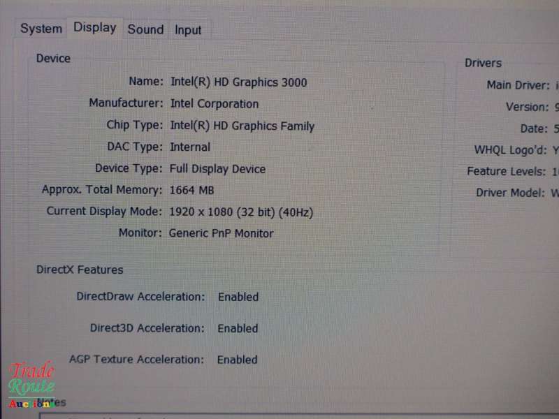 DELL LATITUDE E6520 15.6inch LAPTOP | CORE i7 2620M @ 2.7GHz | 8GB RAM | 1TB HDD