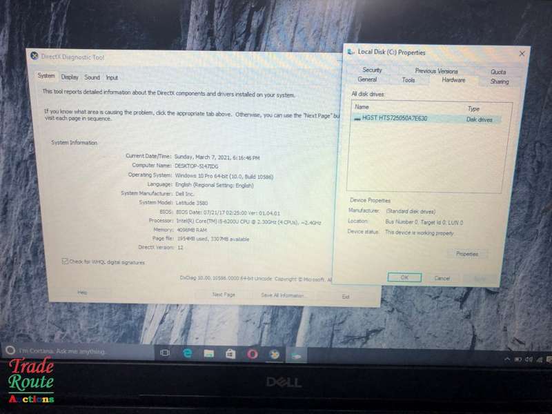 Please Read ** DELL LATITUDE 3580 15.6 INCH | CORE i5 6200U 6th Gen 2.4GHz | 4GB RAM | 500GB HDD