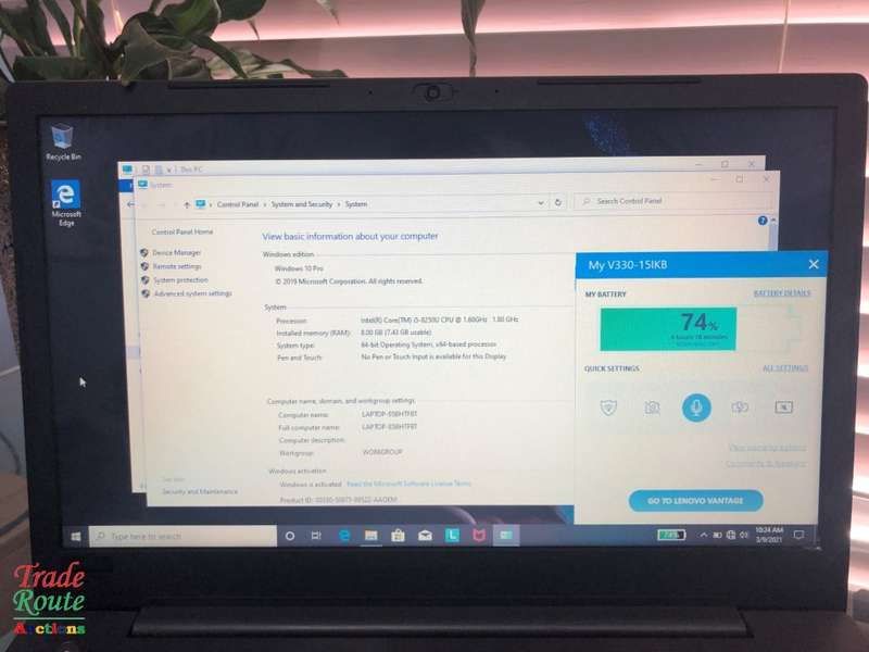 LENOVO V330-15IKB 81AX  | 15.6 inch | CORE i5 8250U 8th GEN | 8GB RAM | 500GB HDD