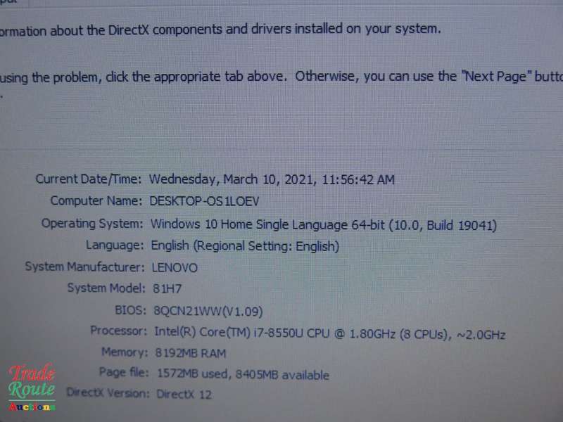 LENOVO IDEAPAD 130 81H7 LAPTOP | CORE i7 8550U 8th Gen | 8GB RAM | 1TB HDD | NVIDIA GeForce MX110