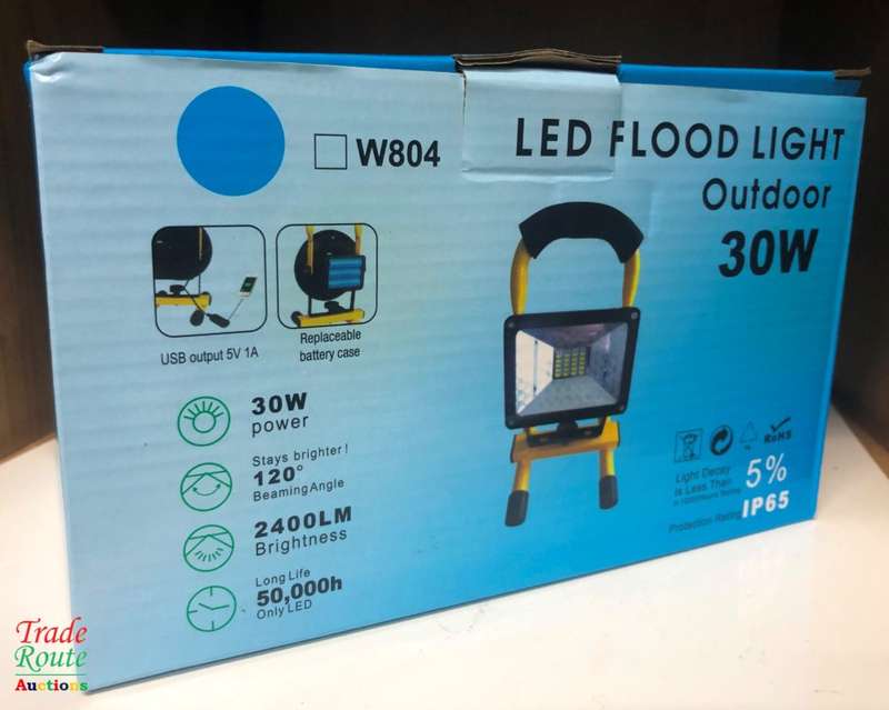 LED Rechargeable Outdoor Floodlight - Camping Light 30W