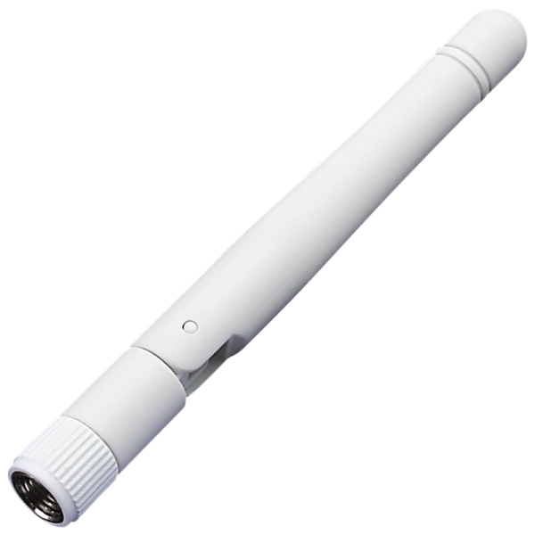 Wifi Antenna [white] - Hinged Mount WiFi / ISM Antenna, 2.4/5.8GHz, Direct Mount 4 Inch