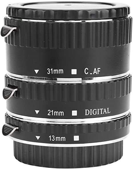 AUTO FOCUS MACRO EXTENSION TUBE SET AF 13MM, 21MM, 31MM MACRO CLOSE-UP ADAPTER RINGS FOR CANON