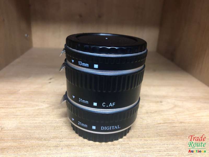 AUTO FOCUS MACRO EXTENSION TUBE SET AF 13MM, 21MM, 31MM LENSES MACRO CLOSE-UP ADAPTER RINGS