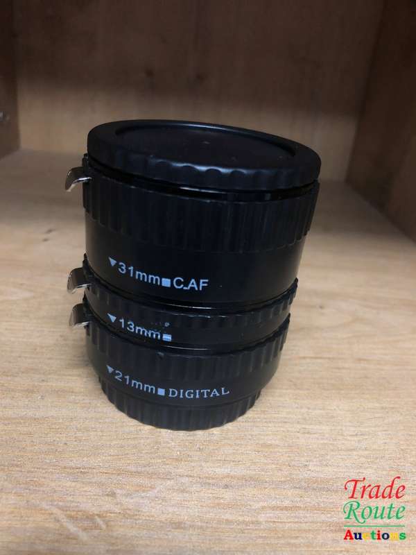 AUTO FOCUS MACRO EXTENSION TUBE SET AF 13MM, 21MM, 31MM MACRO CLOSE-UP ADAPTER RINGS FOR CANON