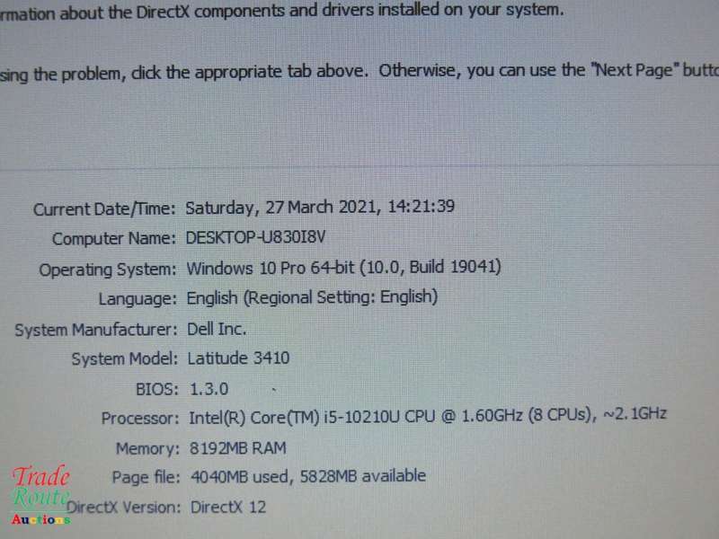 Dell Latitude 3410 14" HD LAPTOP | Intel Core i5 10210U 10th Gen 1.6GHz | 8GB RAM | 500GB HDD