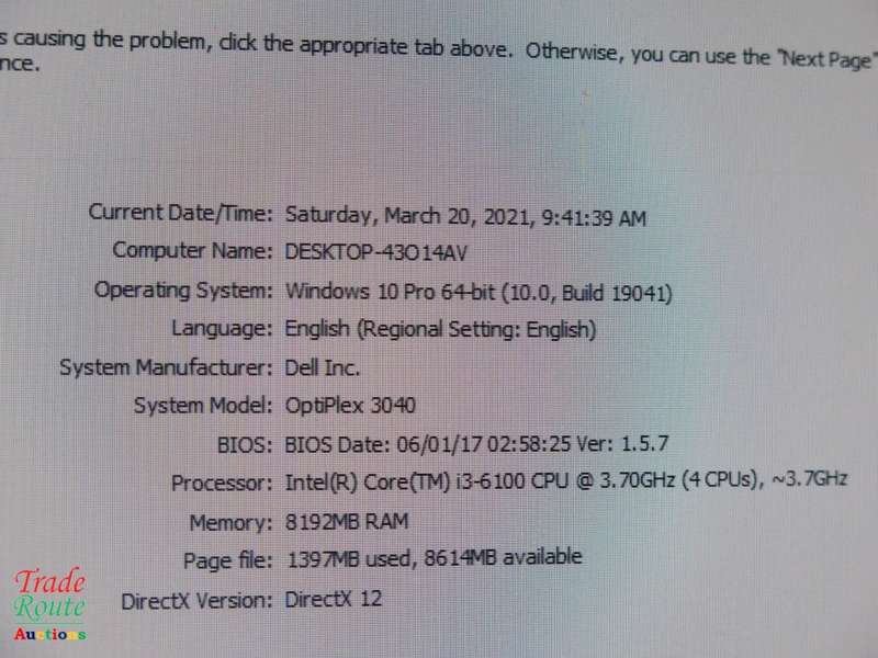 Dell OptiPlex 3040 MINI TOWER DESKTOP PC | Core i3 6100 6th Gen 3.7Ghz | 8GB RAM | 1TB HDD PC
