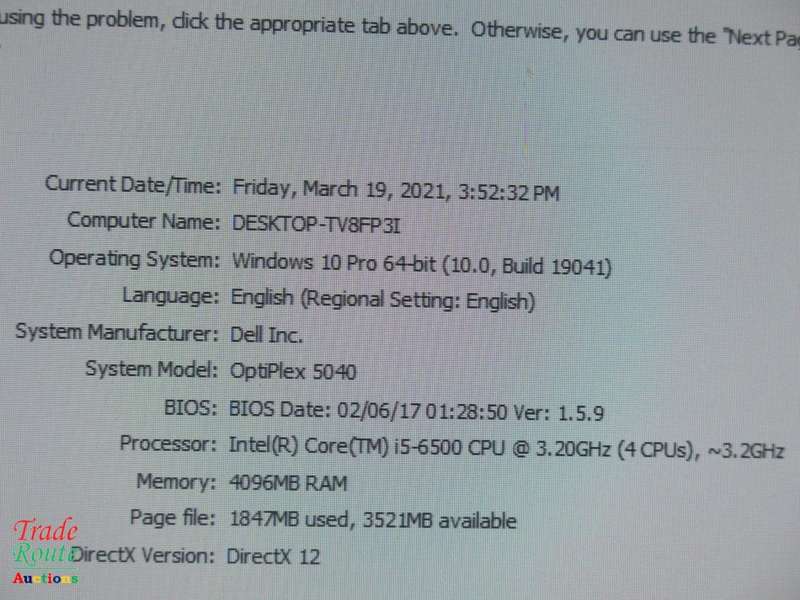 Dell OptiPlex 5040 MINI TOWER DESKTOP PC | Core i5 6500 6th Gen 3.2Ghz | 4GB RAM | 500GB HDD PC