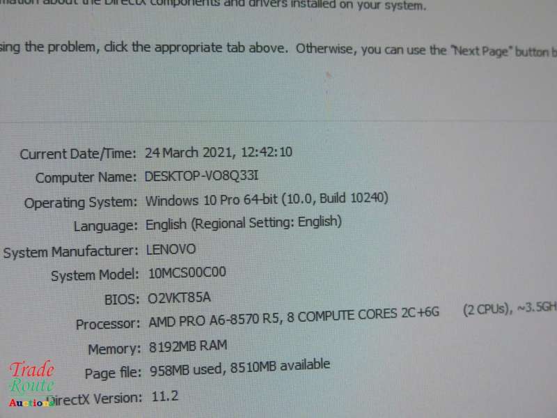 Lenovo ThinkCentre M715s Small Form Factor Desktop  | AMD PRO A6 | 8GB RAM | 500GB HDD