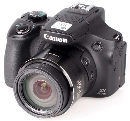 Canon Powershot SX60 HS 16.1MP Digital Camera 65x Optical Zoom Lens 3-inch LCD Tilt Screen (Black)