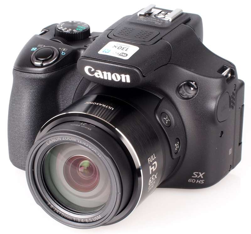 Canon Powershot SX60 HS 16.1MP Digital Camera 65x Optical Zoom Lens 3-inch LCD Tilt Screen (Black)
