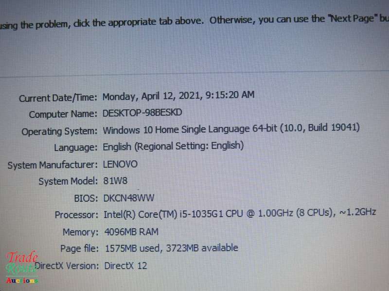 Lenovo Ideapad S145 81w8 Laptop | Core I5 1035g1 10th Gen