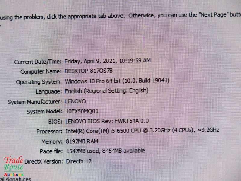 Lenovo M800 SFF Small form factor Desktop PC | CORE i5 6500 6th Gen 3.2GHz | 8GB RAM | 500GB HDD