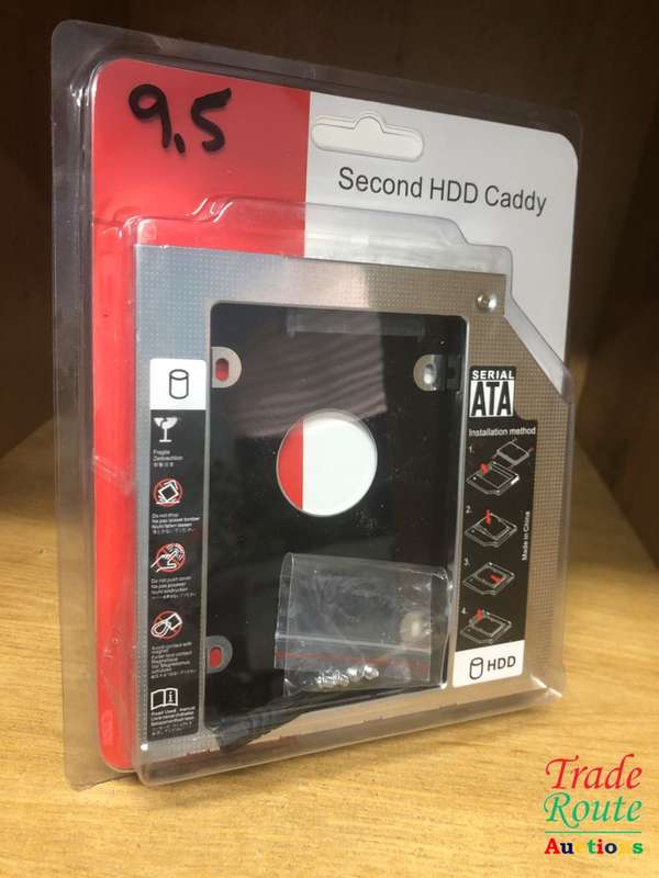 9.5mm Universal SATA 2nd HDD SSD Hard Drive Caddy