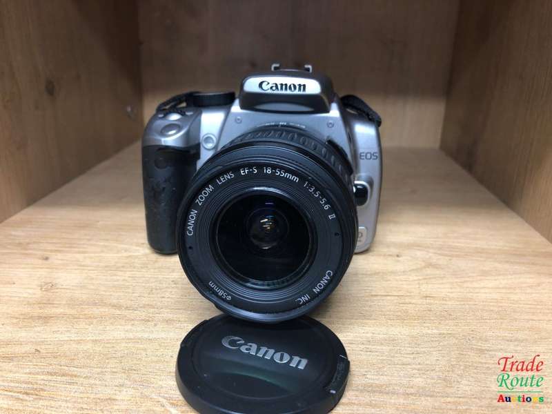 Canon EOS 350D Digital SLR camera (SILVER) WITH 18-55 mm ii LENS [ NO CHARGER ]