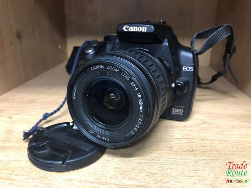 Canon EOS 350D Digital SLR camera (BLACK) WITH 18-55 mm EFS LENS