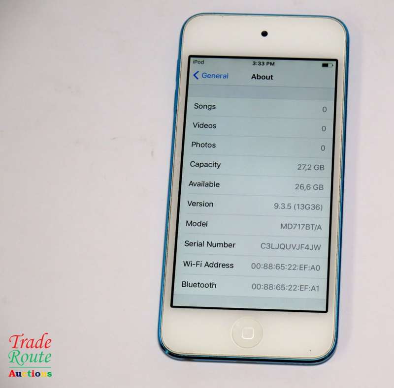 Apple iPod Touch | WHITE/BLUE | 32GB | 5th Generation | A1421 | MD717 | RETINA DISPLAY