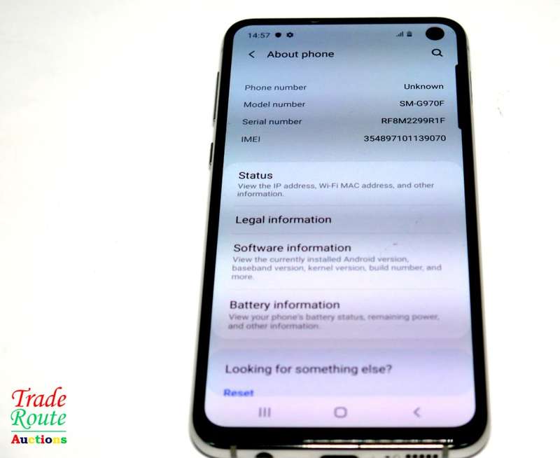 Samsung Galaxy S10e Prism White 128GB  SmartPhone SM-G970F