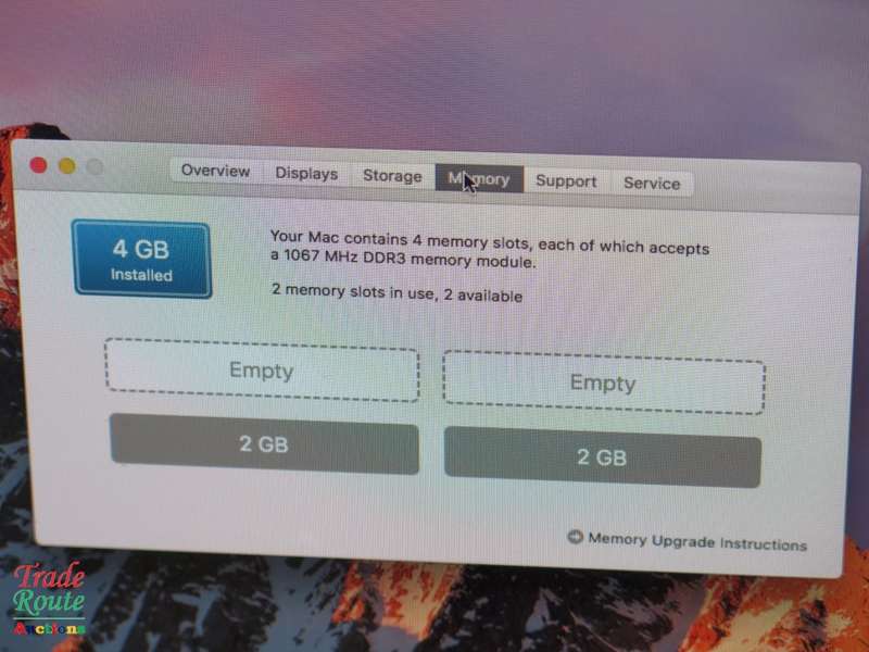 Apple iMAC | 27 INCH | Core 2 Duo 3.06GHz | 4GB RAM | 1TB HDD All In One Desktop ATI Radeon Graphics