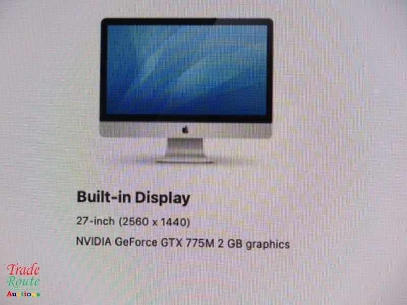 Apple iMAC | 27 INCH | Core i5 3.4GHz | 8GB RAM | 1TB HDD * ULTRASLIM  * Nvidia GeForce GTX Graphics