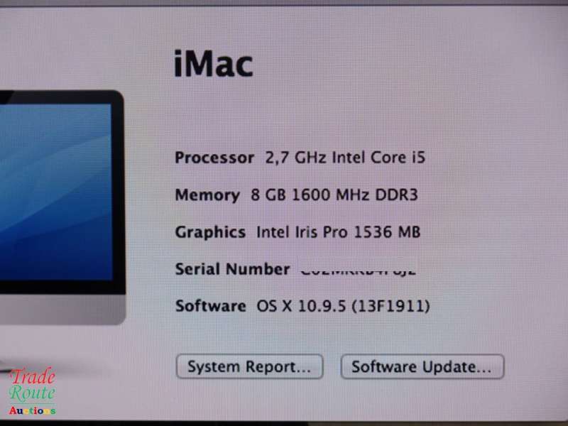 iMAC Stylish | 21.5 INCH | Core i5 2.7GHz | 8GB RAM | 1TB HDD  * ULTRASLIM * Intel Iris Pro Graphics