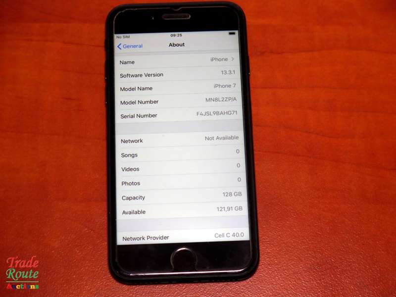 IPHONE 7 | BLACK | A1778 | MN8L2P/A | 128GB   *** APPLE IPHONE7 ***