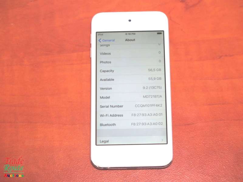 APPLE iPod Touch | MD721BT/A | 64GB SILVER | A1421 | 5TH GEN