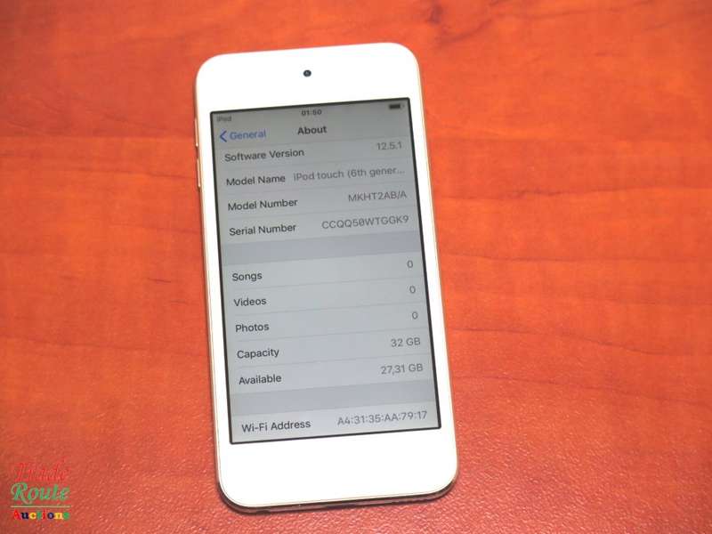 Apple iPod Touch | WHITE/GOLD | 32GB | 6th Generation | A1574 | MKHT2BT/A | RETINA DISPLAY