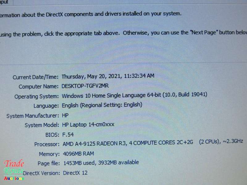 HP AMD RADEON R3 14-CM0XXX LAPTOP