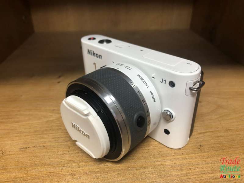 Nikon 1 J1 Mirrorless Digital Camera with 10-30mm VR Zoom Lens (White) - IN BOX